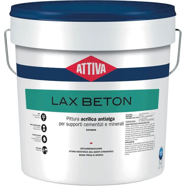 attiva pittura anticarbonatazione  14 l lax beton base neutra 10-12 m² con 1 l