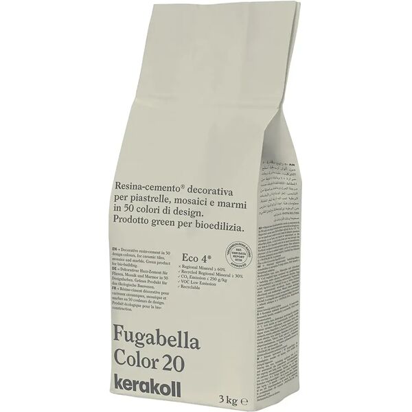 kerakoll stucco fugabella color  20 3 kg fuga 0-20 mm uso interno ed esterno