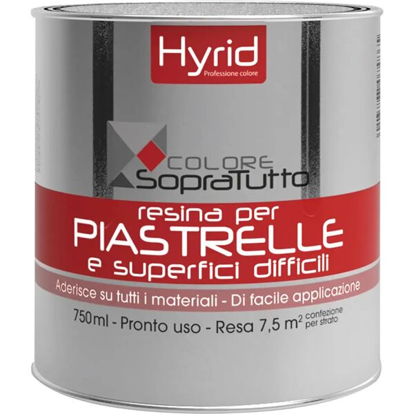 hyrid by covema resina piastrelle hyrid visone 750 ml per superfici difficili 10 m²  con 1 l pronto uso