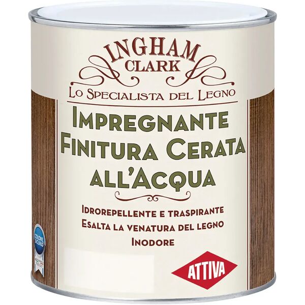 attiva impregnante acqua  ingham clark 0,75 l mogano finitura cerata