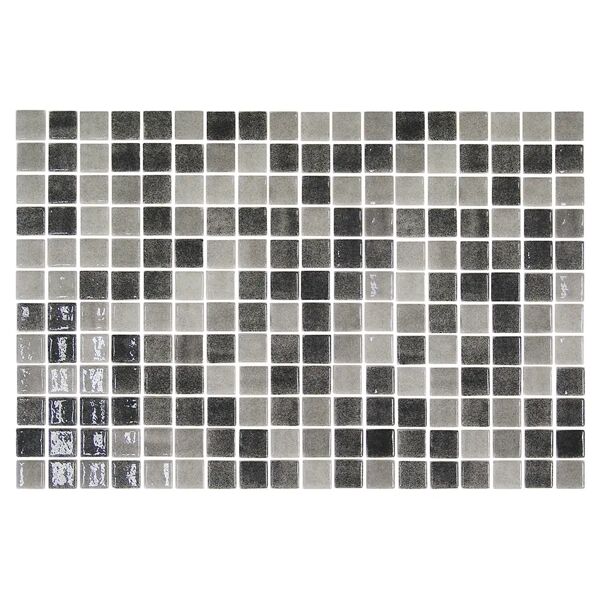tecnomat mosaico mix nero 31x46,7x0,49 cm pei 3 r4 pasta di vetro