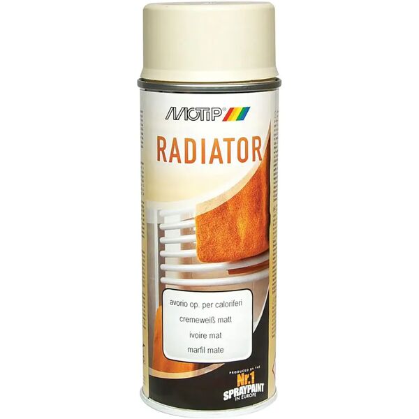 motip smalto spray  radiatori avorio opaco 400 ml 2,5 m² con 1 l