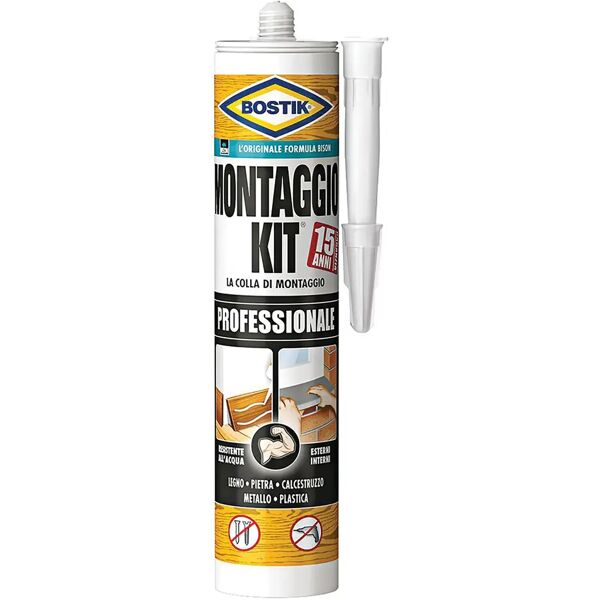 bostik colla montaggio kit  350 g per legno pietra metallo calcestruzzo e plastica