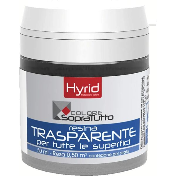 hyrid by covema resina piastrelle trasparent hyrid 50 ml brillante universale 10 m²  con 1 l pronto uso