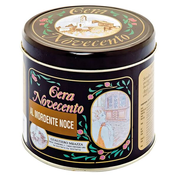 cera_novecento cera solida antichizzante novecento al mordente noce 500 ml 8-10 m² con 1 l