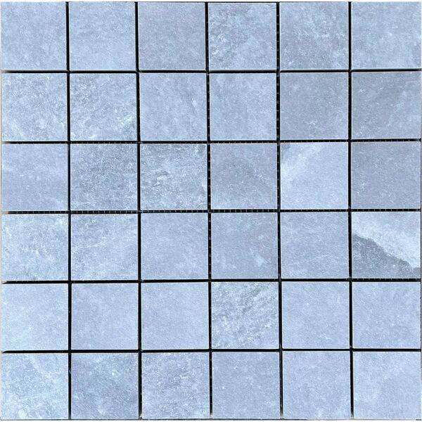 tecnomat mosaico pietra di sale grigio 5x5 cm foglio 30x30 cm pei3 r9 gres porcellanato