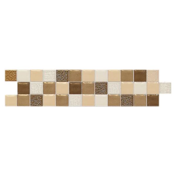 tecnomat listello mosaico beige 5x20x0,6 cm 5 pezzi pasta bianca bicottura