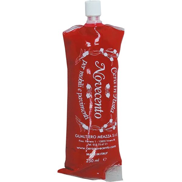 cera_novecento cera novecento in pasta tubetto 250 ml rossa 6-8 m² con 1 l