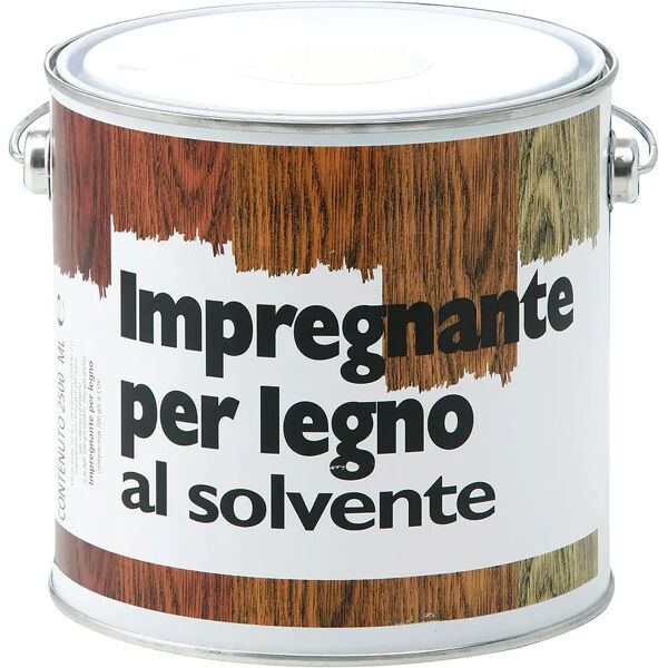 cipir impregnante legno solvente  2,5 l noce scuro pronto all'uso 12-14 m² con 1 l