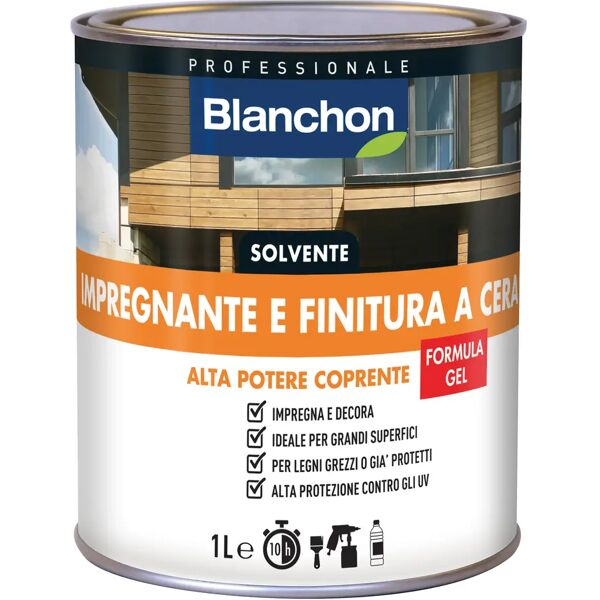 tecnomat impregnante e finitura solvente blanchon 1 l formula gel incolore 16 m² con 1 l