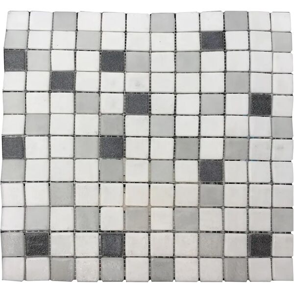 tecnomat mosaico gris antiscivolo rete 31,1x31,1x0,49 cm pei 2 r5 pasta di vetro