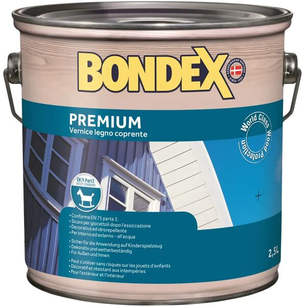 bondex vernice  premium 2,5l marr chiaro acqua 2,5 l marrone chiaro resa 8-10 m²/l pronto uso