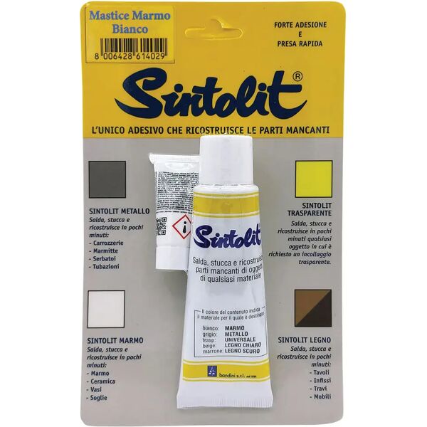 sintolit stucco marmo e ceramica  60 ml bianco bicomponente