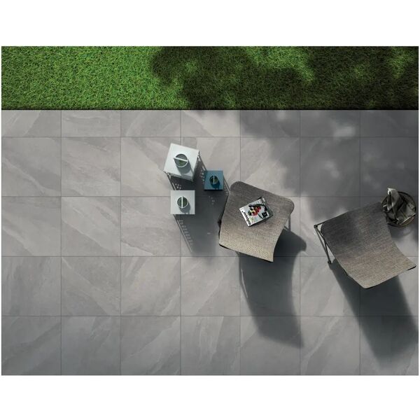 tecnomat pavimento esterno ethos grigio  60x60x2 cm pei4 r11 gres porcellanato