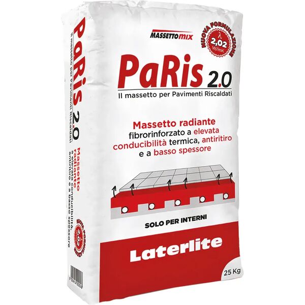 tecnomat massetto mix paris 2.0 25 kg massetto radiante ad elevata conducibilita'