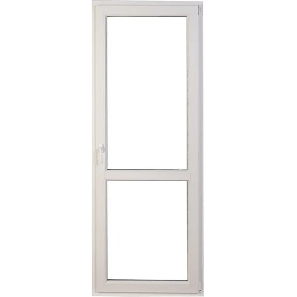 tecnomat porta finestra in pvc bianca   1 anta sinistra   80x220 cm (lxh)