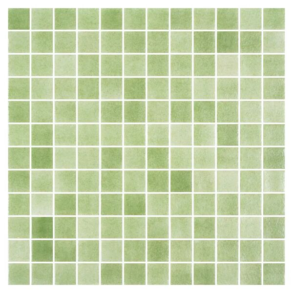 tecnomat mosaico verde antiscivolo rete 2,5x2,   pasta di vetro
