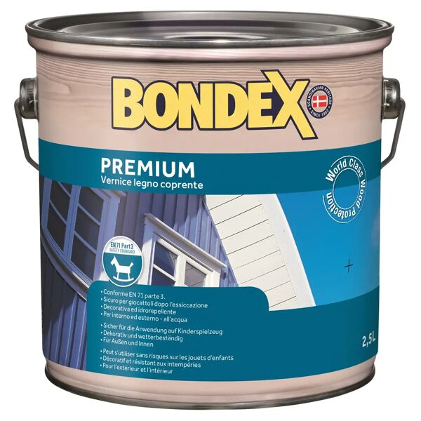 bondex vernice  premium 2,5l nero ebano acqua 2,5 l nero ebano resa 8-10 m²/l pronto uso