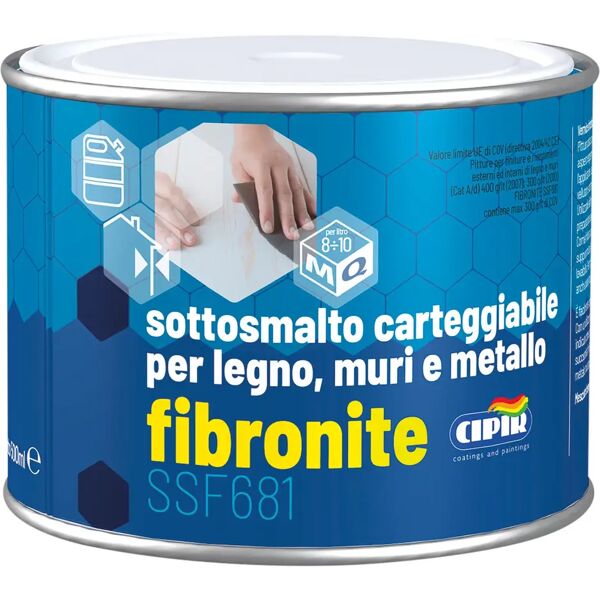 cipir fondo sintetico  fibronite 500 ml per legno metallo muratura 6-8 m² con 1 l