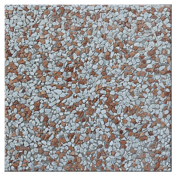 tecnomat lastra in graniglia lavata bianco-rosso spaccato fine bagattini 40x40 cm sp. 3,8 cm