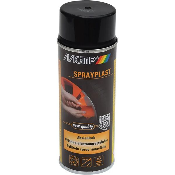 motip pellicola rimovibile spray  400 ml sprayplast nero semilucido 0,5-1 m² con 1 l - 5 mani