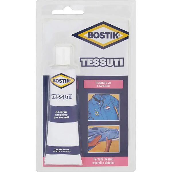 bostik colla  per tessuti 50 g ripara e incolla tessuti resistente ai lavaggi