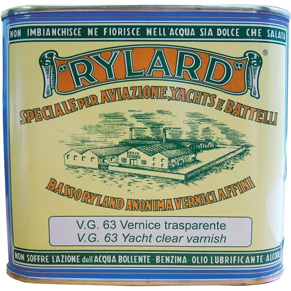 rylard vernice  vg66 premium 750ml lucida oleofenolica trasparente 16 m² con 1 l da diluire