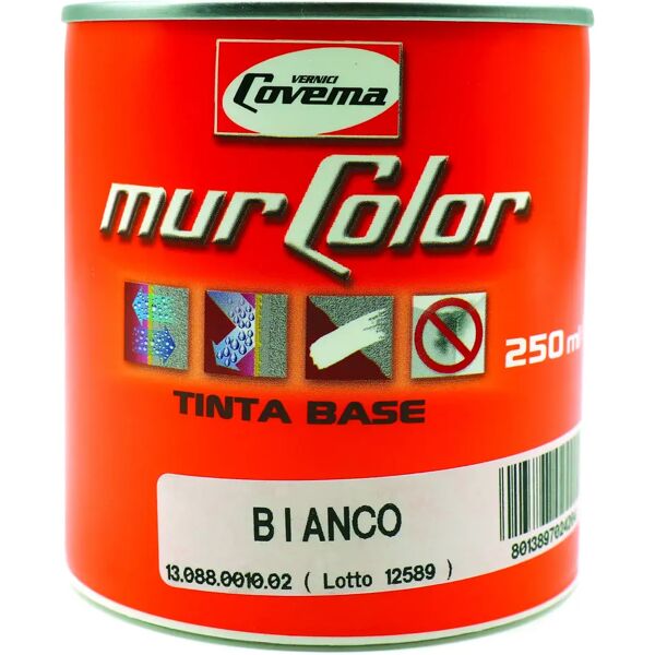 tecnomat idropittura traspirante covema 250 ml  extra murcolor per interno  5-6 m² con 1 l a 2 mani