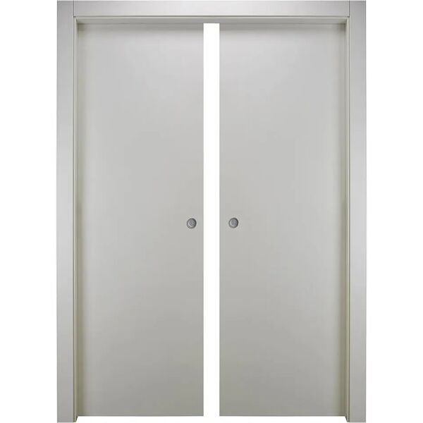 zanini porta da interno scorrevole interno muro ludovica  80x210 cm (lxh) reversibile