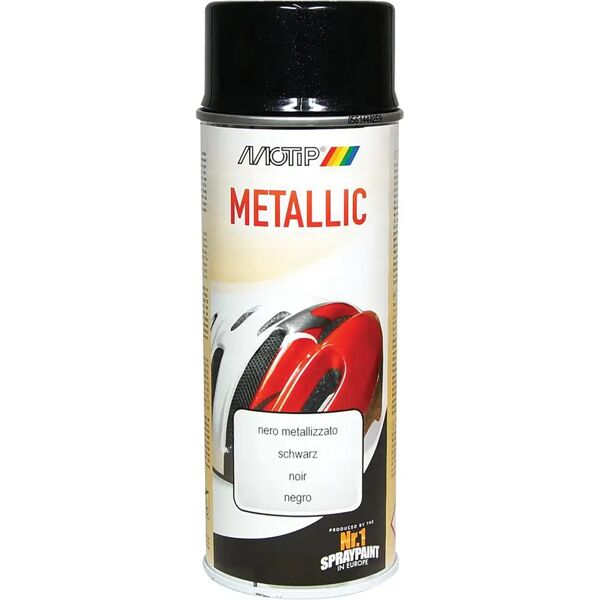 motip smalto spray metallic  nero 400 ml 2,5 m² con 1 l