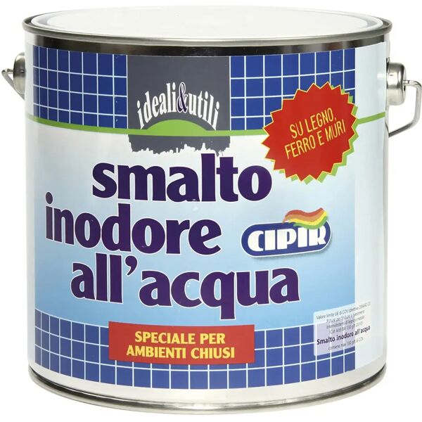 cipir smalto acqua lucido  verde bottiglia 0,75 l 8-10 m² con 1 l pronto uso