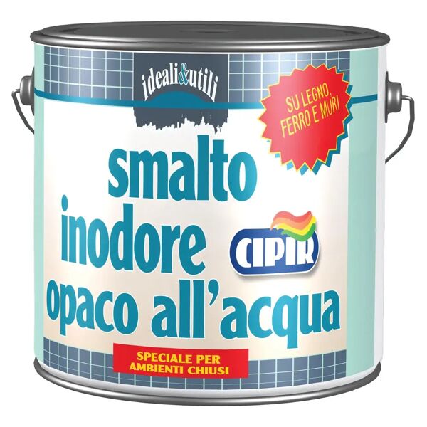 cipir smalto inodore opaco  verde bottiglia 2,5 l  8-10 m² con 1 l pronto uso