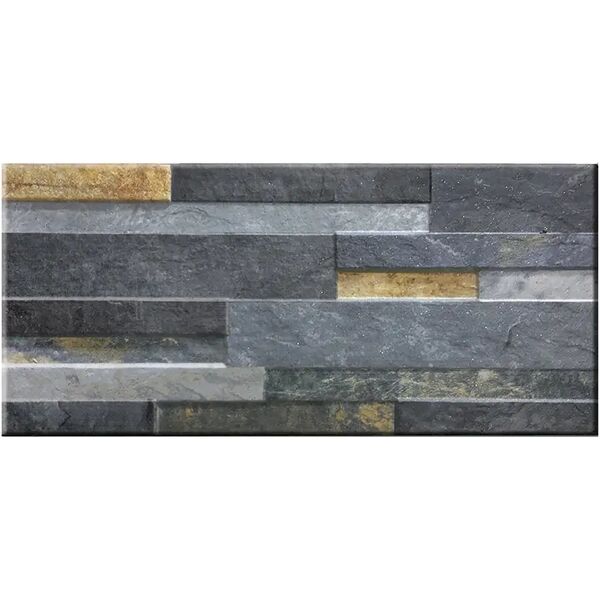 tecnomat placchetta continenti america 16x40x0,85 cm mix grigio gres porcellanato