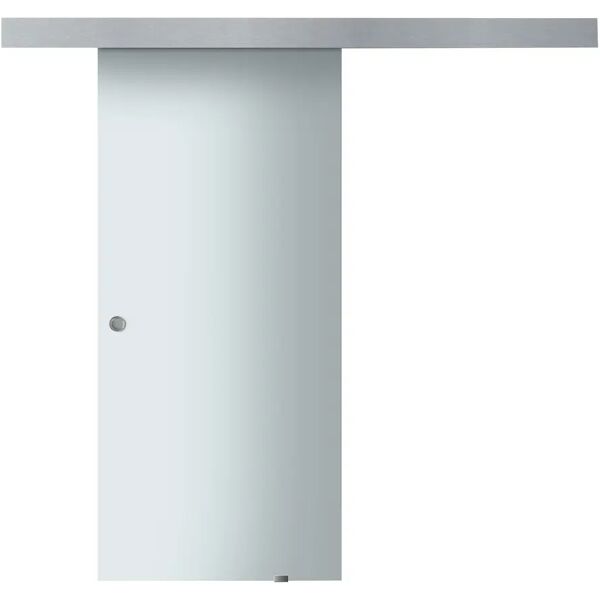 tecnomat porta luce in vetro satinato accoppiato scorrevole esterno muro 215x90 cm (hxl) sp 4+4 mm