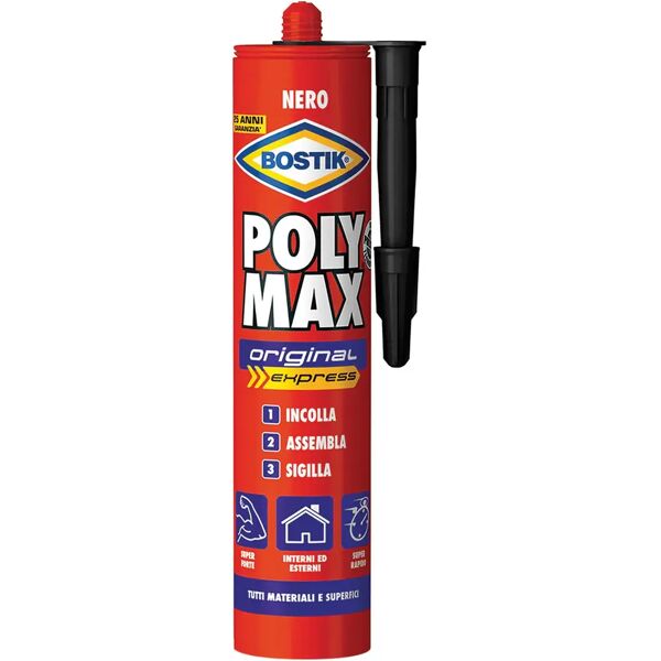 polymax adesivo  original bostik 425g express nero per piastrelle barche e carrozzeria auto