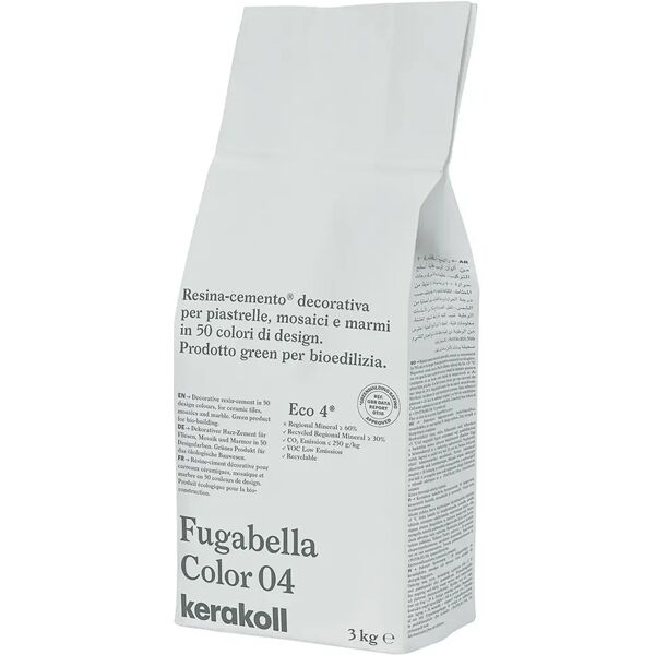 kerakoll stucco fugabella color  04 3kg fuga 0-20 mm uso interno ed esterno