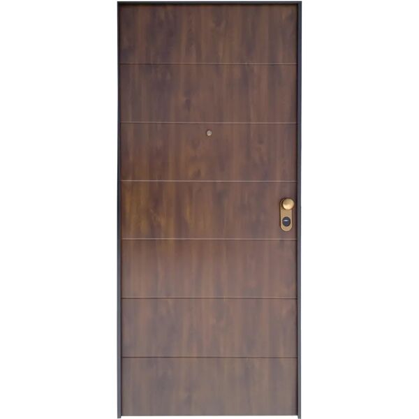 tecnomat porta blindata secure noce classe 3 apertura spinta a sinistra 210x90 cm (hxl)