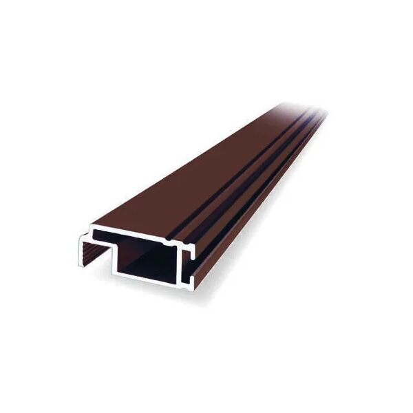 tecnomat barra per zanzariera in alluminio lunghezza 3 m colore marrone