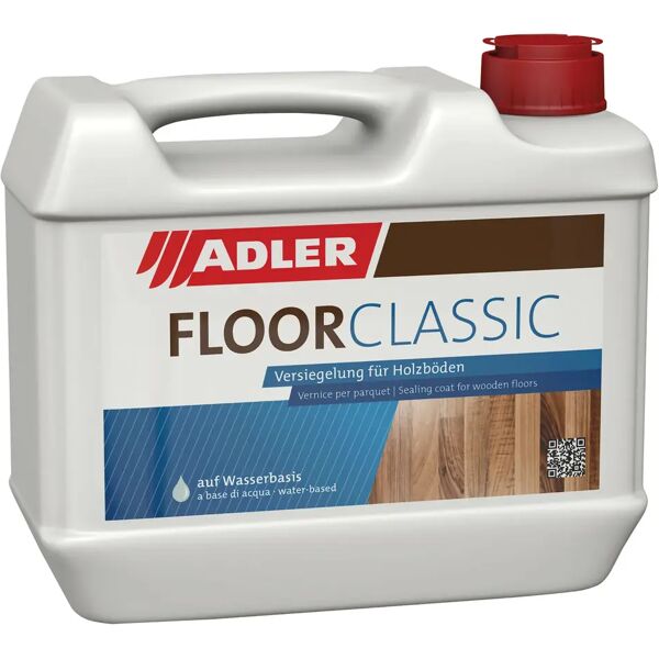 adler_vernici vernice per parquet ad acqua adler 5 l floor classic lucido 8-10 m² con 1 l