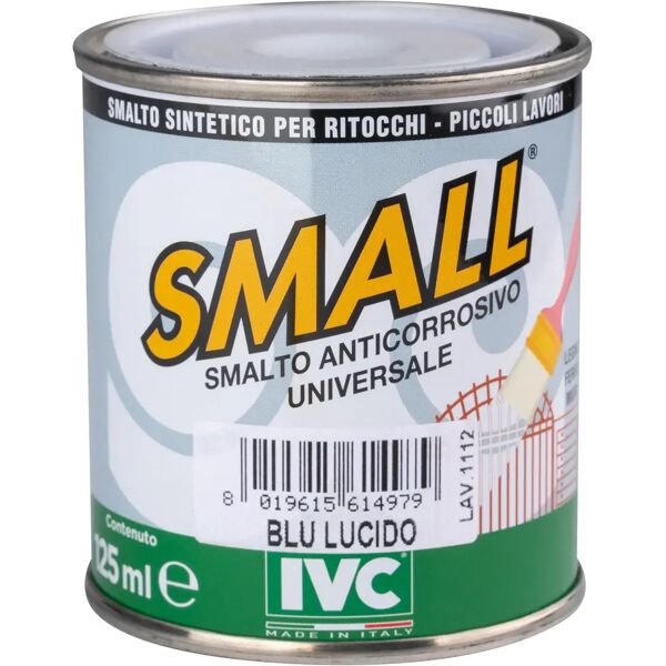 tecnomat smalto sintetico ritocco universal small blu 125 ml anticorrosivo 12m² con 1 l