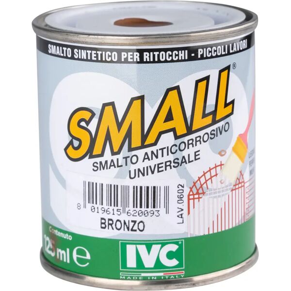 tecnomat smalto sintetico ritocco universal small color bronzo 125 ml anticorrosivo 12m² con 1 l