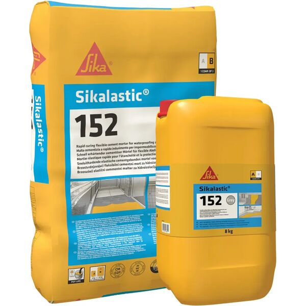 tecnomat impermeabilizzante sikalastic-152 33kg bicomponente flessibile fibrorinforzato