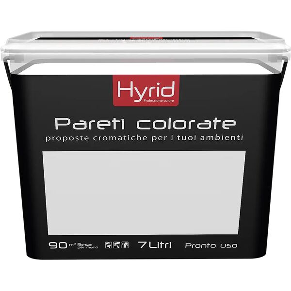 hyrid by covema idropittura lavabile traspirante hyrid bianco puro 7 l interno 5-6 m² con 1 l a 2 mani