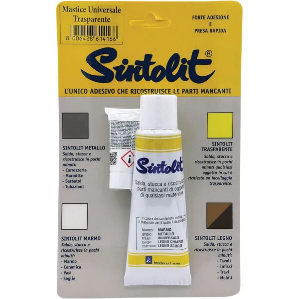 sintolit stucco marmo e ceramica  60 ml trasparente bicomponente