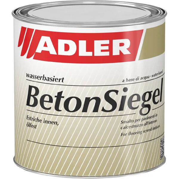 adler_vernici smalto acqua adler per suoli 2,5 ml  grigio cemento per interno 6-8 m²/l con 1 mano