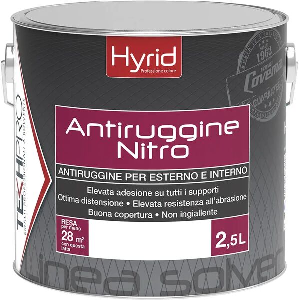 hyrid by covema fondo antiruggine covema nitro 2,5 l grigio chiaro