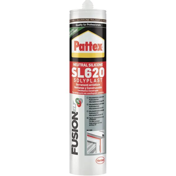 pattex silicone neutro  per serramenti marrone ral 8007 300 ml