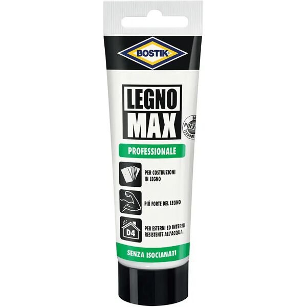 bostik adesivo professionale legno max  100g per esterni ed interni senza isocianati