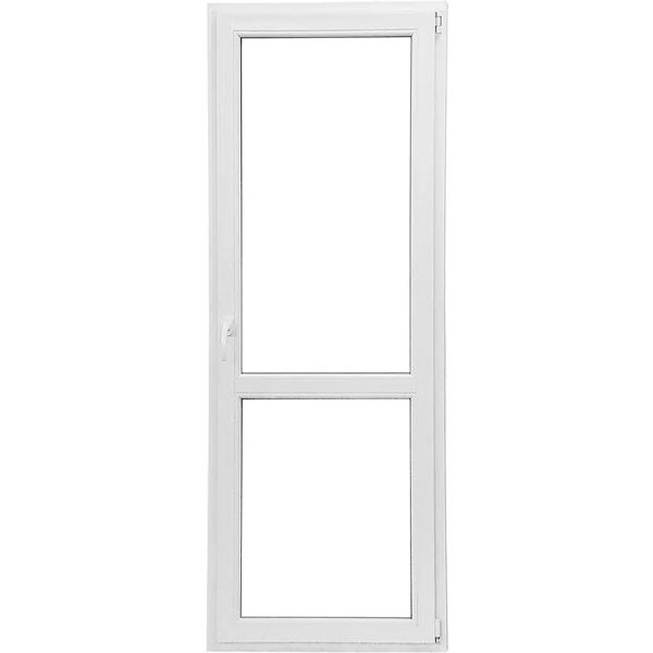 tecnomat porta finestra in pvc bianca 1 anta sinistra 80x220 cm (lxh)