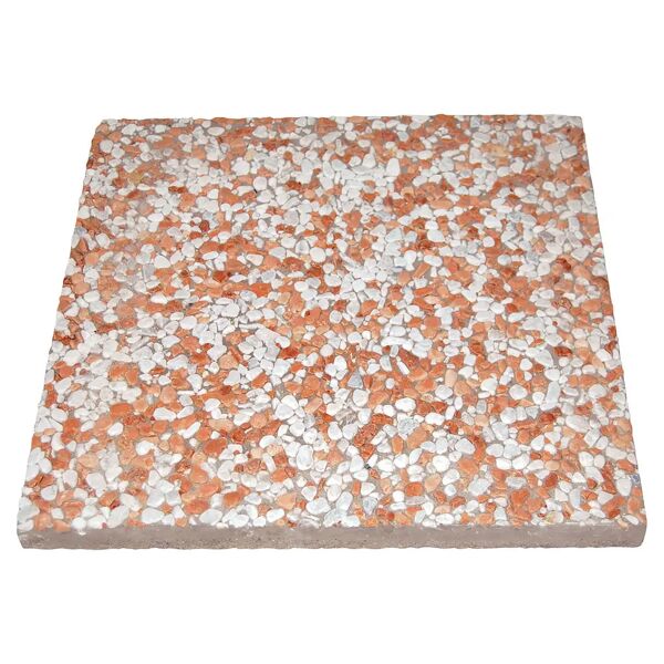 tecnomat lastra graniglia lavata bianco rosso 50x50 cm sp. 4 cm